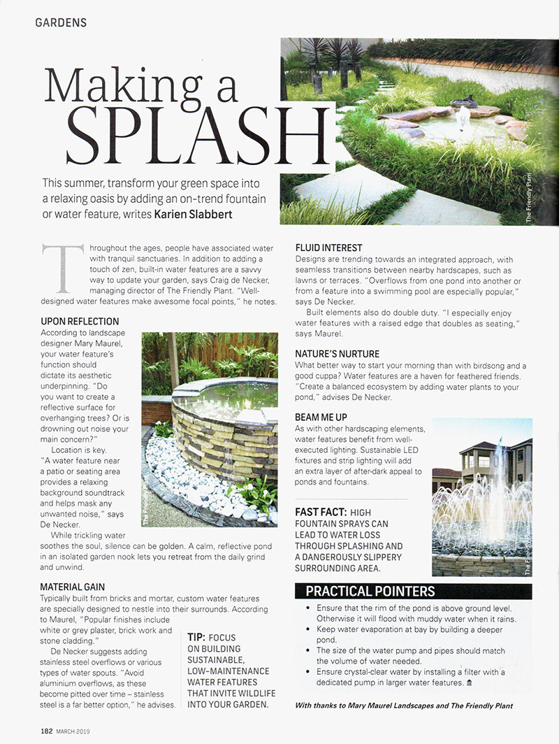 The Friendly Plant - Landscaper Media Coverage