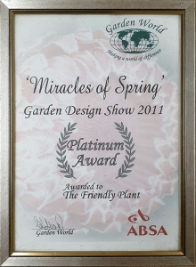 Landscaping award - Platinum award