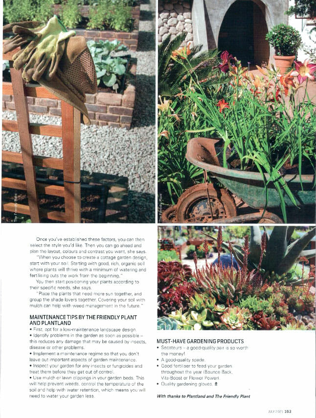 The Friendly Plant - Landscaper Media Coverage