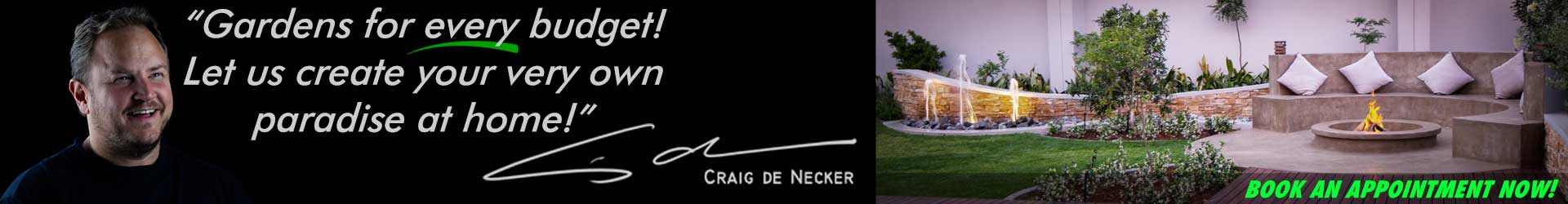 We would love to help you transform your garden into your very own paradise at home!