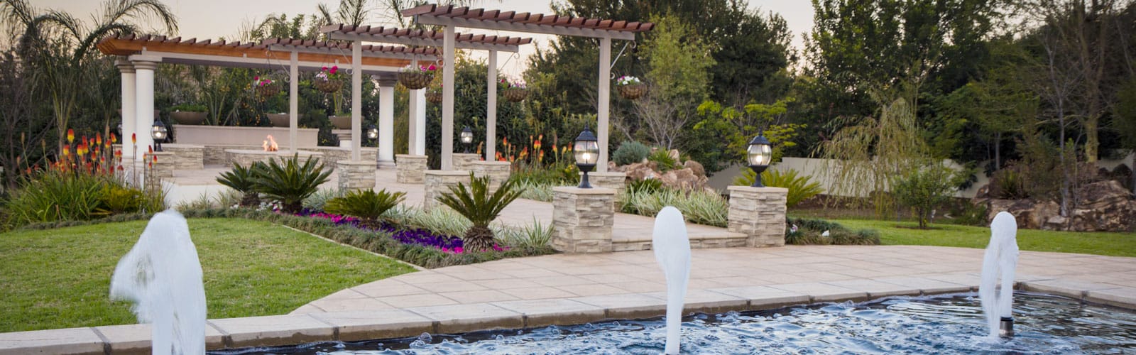 large property garden landscaping